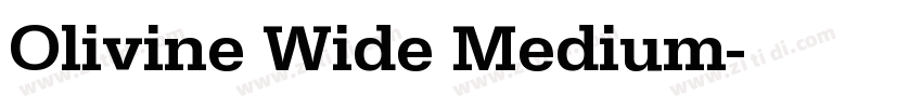 Olivine Wide Medium字体转换 Olivine Wide Medium字体转换